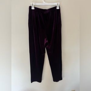 Coldwater Creek Purple Velvet Pants